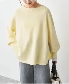 イエロー ニットフリーサイズ 長袖