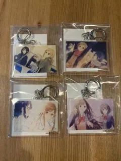 くじ引き堂　安達としまむら　アクリルキーホルダー　4点セットのサムネイル