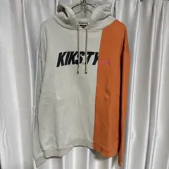 KIKSTYO フード付きスウェット L グレー/オレンジ
