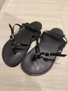 Hender Scheme サボ ミュール レザー ブラック サイズ4 箱付き - メルカリ