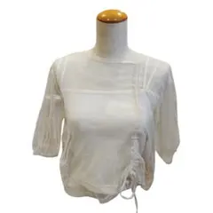 キャミ付半袖チュールシャーリングプルオーバー　GRL　グレイル