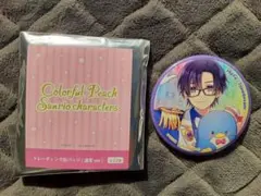 カラフルピーチサンリオコラボ缶バッチ　もふ　スイパラ　翌日配送　明日朝イチ発送