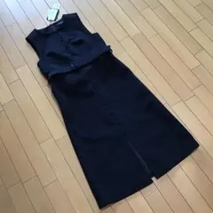 【未使用 タグ付 m.i.d】くるみボタン ワンピースのサムネイル