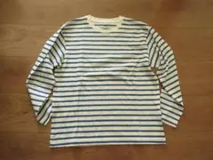 未使用　サイズ140 ★ユニクロ　 ボーダー 　クルーネックT 　長袖Tシャツ