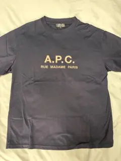 A.P.C. ロゴ Tシャツ ネイビー Mサイズ