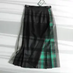 新品｜イエナ 別注 オニールオブダブリン ロングプリーツスカート チェック 黒