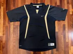 【特価】Nike ベースボールシャツ L 黒/金 Lサイズ