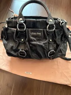 miu miu ミュウミュウ 　VITELLO LUXレザー　ショルダーバッグ