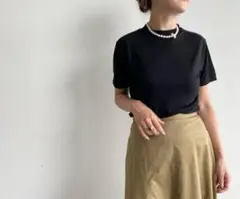 Demi-Luxe beams ブラック Tシャツ 半袖