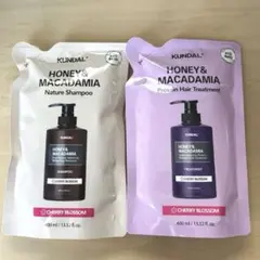 クンダル　ハニーマカダミア シャンプー　トリートメント 詰替 チェリーブロッサム