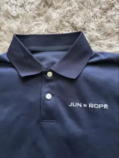 JUN & ROPE ポロシャツ ネイビー　Mサイズ