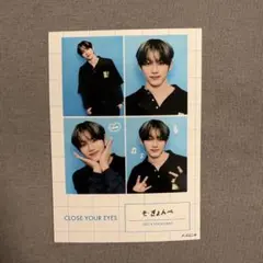 CLOSE YOUR EYES メンズユニット 購入特典ブロマイド ギョンべ