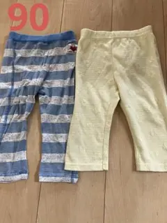 JUNK STORE パンツ ズボン　短パン　七部丈　2枚セット サイズ90