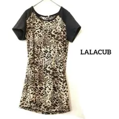 MECCA LALACUB 半袖チュニック　ジップ　ブラック レオパード柄　Fのサムネイル