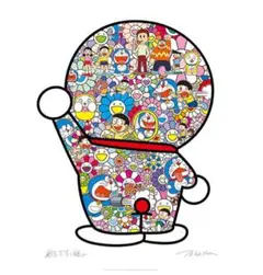 青空の下、楽しいね（ポスター作品） 村上隆 ドラえもん ED300 - メルカリ