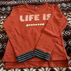 BREEZE オレンジ 長袖カットソー