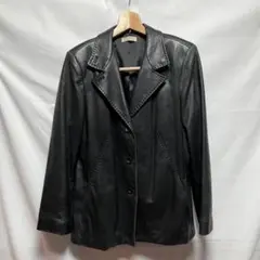 【 MIA CARNA 】レザージャケット ショート丈　ラムレザー　羊革 MIA CARNA 】レザージャケット ショート丈 ラムレザー 羊革