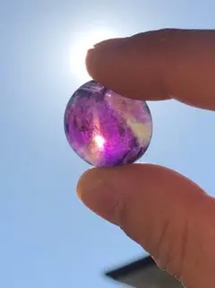 アフリカ産 濃アメジスト ① ぷっくり オーバル ルース