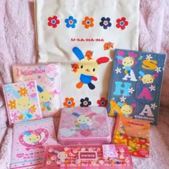 希少レア　ウサハナ　平成レトロ　グッズまとめ売り　バッグ　レターセット　サンリオ サンリオ ウサハナ 思い出のサンリオ 平成デザインシリーズ