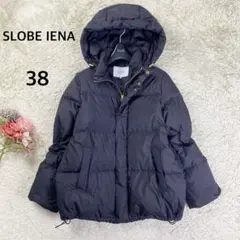 【美品】スローブイエナ 2wayダウンジャケット フード 38 チャコールグレー