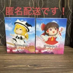 東方Project ゆっくり風デフォルメフィギュア 博麗霊夢 霧雨魔理沙