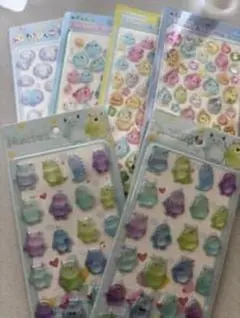 カラフル動物キャラクターシール8枚セット