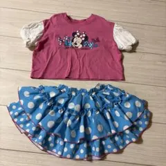 ミニーマウス Tシャツスカートセット 95cm - メルカリ