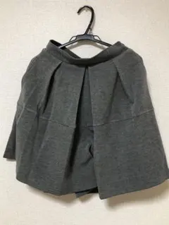 新品 グレー フレアスカート キュロットスカート スウェット素材