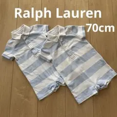 Ralph Lauren 双子ベビー ロンパース 70cm 2枚セット 洗い替えのサムネイル