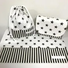 ランチョンマット、お弁当ポーチとコップ袋　3点セット　　#1603