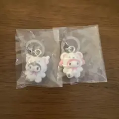 ふわふわスノー サンリオ めじるしアクセサリー マイメロ クロミ 2個セット