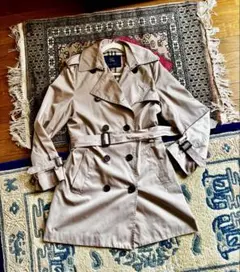 バーバリー　ベージュトレンチコート ダブルブレスト　ノバチェック