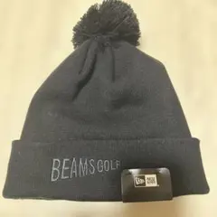 BEAMS GOLF ニットキャップ ブラック NEW ERA