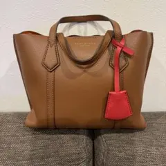 【美品】トリーバーチ ペリー ハンドバッグ 2way ミニバッグ ブラウン