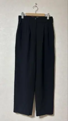 COMME CA DU MODE ツータック　スラックス　黒　Lのサムネイル