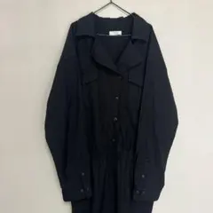 美品　LOWRYS FARM ブラックオールインワンのサムネイル