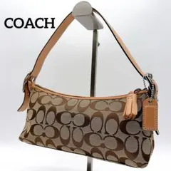 極美品【コーチ】ワンショルダーバッグ アクセサリーポーチシグネチャー タッセル