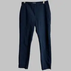 H&M エイチアンドエム 【S】ネイビー ストレッチ有 アンクル丈ズボン