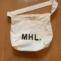 MHL. マーガレットハウエル　コットンキャンバスショルダーバッグ