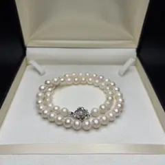希少✨あこや真珠 厘珠 ベビーパールネックレス 2.9-3.2mm シルバー 