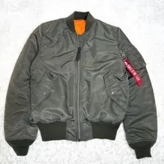 良品✨ ALPHA INDUSTRIES アルファ MA-1 セージグリーン
