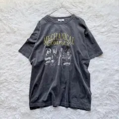 WEGO【F】ピグメント加工グラフィックプリントTシャツ ビッグシルエット グレ