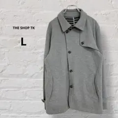 【ザショップティーケー】Pコート アウター L メンズ 前開き ボタン 0939