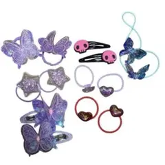 【まとめ売り】ヘアアクセサリー7点セット【蝶々】【キッズ】