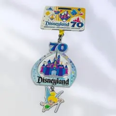 【新品未使用】カリフォルニアディズニー70周年記念オーナメント/ティンカーベル