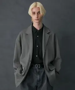 極美品public tokyo AQUA WOOLカルゼジャケット