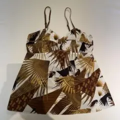 MARNI ボタニカル柄 キャミソール ブラウン　Mのサムネイル