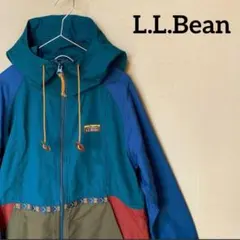 L.L.Bean エルエルビーン☆ナイロンジャケット マルチカラー Lサイズ
