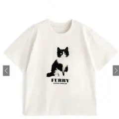 GRL キャットフォトプリントTシャツ