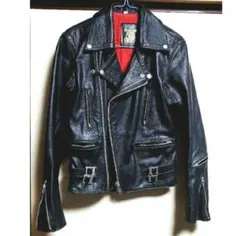 666 Vintage Riders Jacket OldTAGレザーライダースのサムネイル